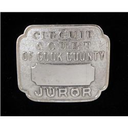 Circuit Court of Cook County Vintage Juror Badge