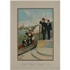 Image 1 : PRE-1900 GERMAN NAVAL PRINT ADMIRAL+ IN UNIFORMS AT SEA