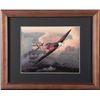 Image 1 : FRAMED WWII BRITISH SPITFIRE FLYING OVER WWII GERMANY