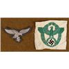 Image 1 : NAZI POLICE UNIFORM EAGLE PATCH  LUFTWAFFE BREAST EAGLE