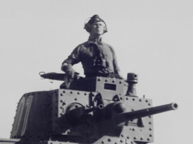 Erwin Rommel In Panzer Tank WWII Photo