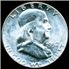 Image 1 : 1957 Franklin Half MS64 FBL RARE Underweight ERROR (COI-11144)