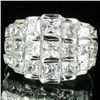 Image 1 : 30.79twc Lab Diamond White Gold Vermeil/925 Ring (JEW-3967)