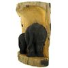 Image 2 : Handcarved Teak Elephant Derrier Tush (CLB-1102)