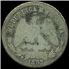 Image 2 : 1882 Mexico 25c Circulated (COI-10061)