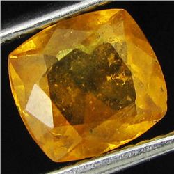 1.55ct Mandarin Fire Orange Clinohumite Cushion (GEM-42751)