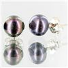 Image 2 : Black Pearl Stud Earrings (JEW-1824)