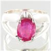 Image 1 : 35twc Ruby Sterling Ring (JEW-4102A)