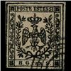 Image 1 : 1853 Modena 9c Stamp (STM-0974)
