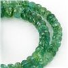 Image 2 : 60ct HiGrade Clean Dark Gn Zambian Emerald Bead Strand (JEW-4256)