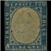Image 1 : 1855 RARE Italy Sardina 20c Stamp (STM-1124)