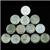 Image 2 : 1908D/O/S Barber 10c Circulated 13pcs (COI-12493)