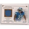 Image 1 : 2011 Topps Gridiron Legends Football Mikel Leshoure Player-Worn Jersey Rookie Card