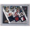 Image 1 : 2009 Threads Triple Threat Matt Schaub/Andre Johnson/Steve Slaton Triple GU Jersey Card-#/50!