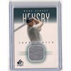 Image 1 : 2001 SP Authentic Tour Swatch Mark Hensby Event-Worn Golf Shirt Card