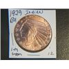 Image 1 : 1929 1 OUNCE COPPER INDIAN WITH STARS