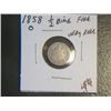 Image 1 : 1858 1/2 DIME