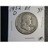 Image 1 : 1952 D FRANKLIN 1/2 DOLLARS SILVER