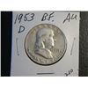Image 1 : 1953 D FRANKLIN 1/2 DOLLARS SILVER