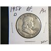 Image 1 : 1958 D FRANKLIN 1/2 DOLLARS SILVER