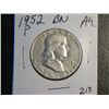 Image 1 : 1952 P FRANKLIN 1/2 DOLLARS SILVER