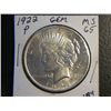 Image 1 : 1922 P PEACE DOLLAR