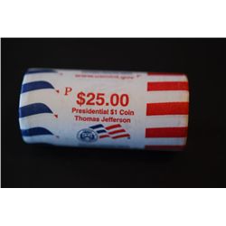 US Thomas Jefferson Presidential $1 Shot Gun Roll; EST. $30-35