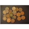 Image 1 : Indian Head One Cent; Various Dates & Conditions; Lot of 25; EST. $30-40