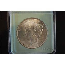 1922 Peace $1; NTC Graded MS64; EST. $75-125