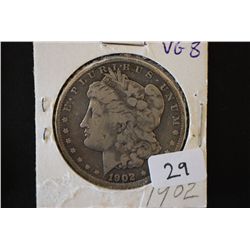 1902 Silver Morgan $1; VG8; EST. $30-40