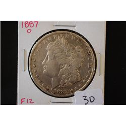 1887-O Silver Morgan $1; F12; EST. $30-40