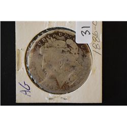 1886-O Silver Morgan $1; AG; EST. $30-40