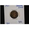 Image 1 : 1901 Barber One Dime; G4; EST. $3-6