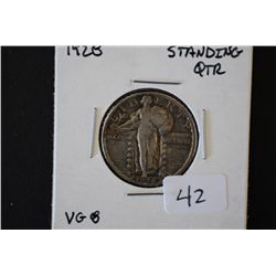 1928 Standing Quarter; VG8; EST. $8-15