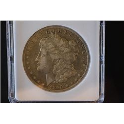 1892-CC Silver Morgan $1; MCPCG Graded VF20; EST. $150-200
