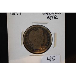 1897 Barber Quarter; G4; EST. $8-15
