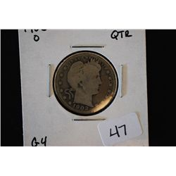 1902-O Barber Quarter; G4; EST. $15-25