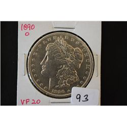 1890-O Silver Morgan $1; VF20; EST. $30-50