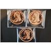 Image 1 : Copper Round; .999 Fine Copper 1 Oz.; Lot of 3; "Liberty Bust"; EST. $10-20