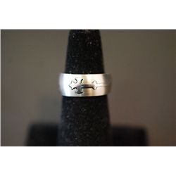 Puzzle Ring Size 5 W/Cut-Out Double Cross; EST. $10-20