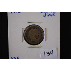 1912 Barber One Dime; VG8; EST. $3-8