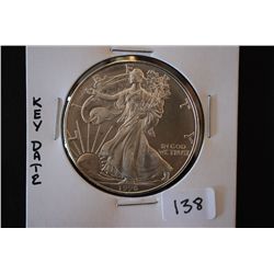 1996 Silver Eagle $1; Key Date; EST. $45-60