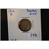 Image 1 : 1912-D Barber One Dime; VG8; EST. $3-6