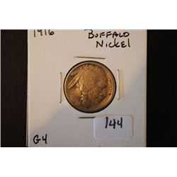 1916 Buffalo Nickel; G4; EST. $6-10