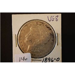 1896-O Silver Morgan $1; VG8; EST. $30-40