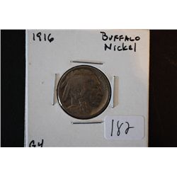 1916 Buffalo Nickel; G4; EST. $6-10