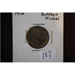 1916 Buffalo Nickel; EST. $6-10