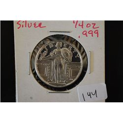 American Precious Metals Exchange Silver Round; .999 Fine Silver 1/4 Oz.; EST. $10-15