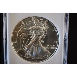 2011 Silver Eagle $1; MCPCG Graded MS69; EST. $40-75