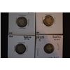 Image 1 : 1898 Barber One Dime; G4, 1903 Barber One Dime; G4, 1908-S Barber One Dime; G03 & 1909 Barber One Di